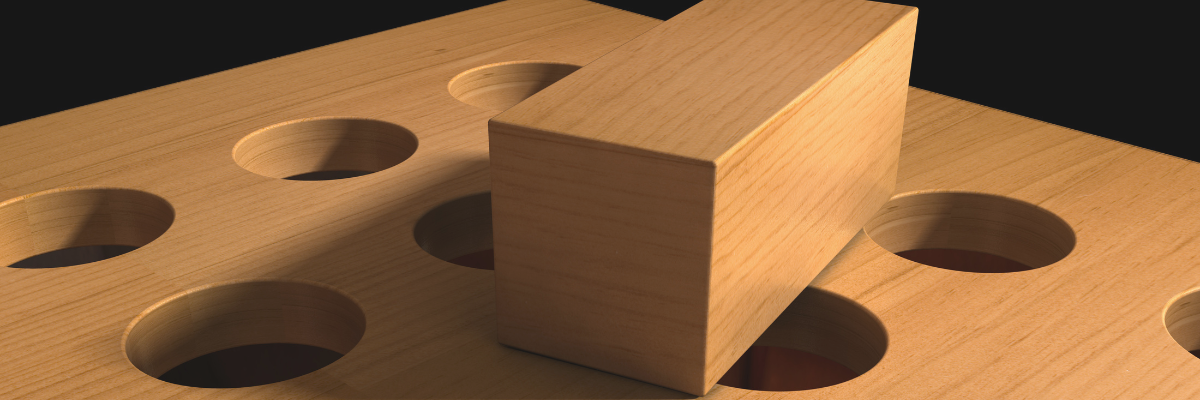 Metaphor for misalignment in business strategy — representing the moment when working harder no longer leads to results, and a strategic pivot is needed